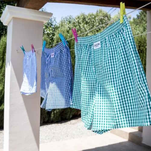 Zaccini Woven blau/weiß weite boxershort Zaccini Woven blau/weiß weite boxershort