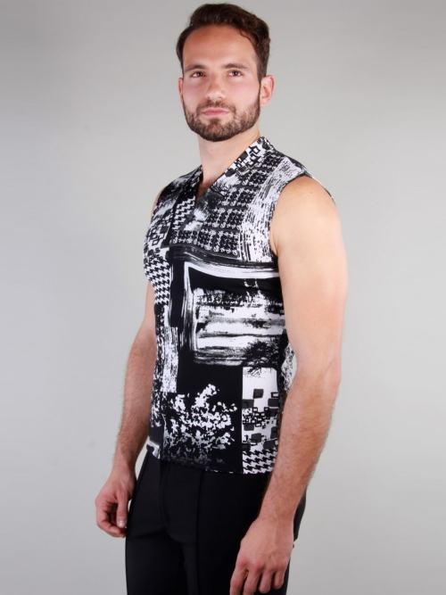 Peter Domenie 073 Fuel schwarz/weiß shirt Peter Domenie 073 Fuel schwarz/weiß shirt