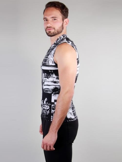 Peter Domenie 073 Fuel schwarz/weiß shirt Peter Domenie 073 Fuel schwarz/weiß shirt