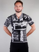 Peter Domenie 071 Fuel schwarz/weiß shirt