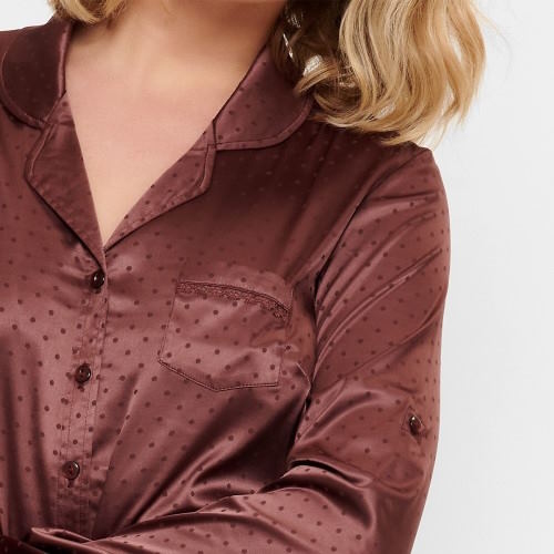 LingaDore Nacht Brown Dots braun nachtkleid LingaDore Nacht Brown Dots braun nachtkleid