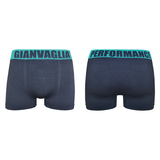 Gianvaglia Jax schwarz/turkis micro boxershort