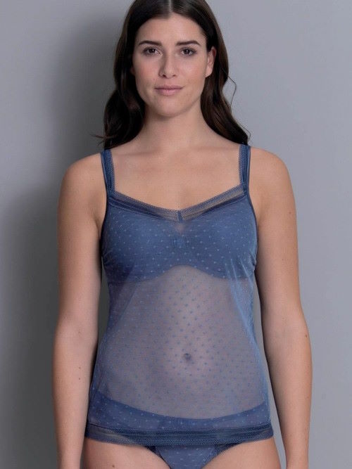 Rosa Faia Emily blau spaghetti top Rosa Faia Emily blau spaghetti top