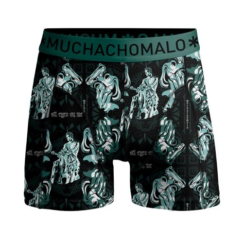 Muchachomalo Romans schwarz/turkis boxer short