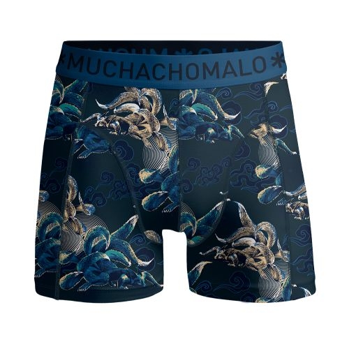 Muchachomalo Wolves blau/print boxer short