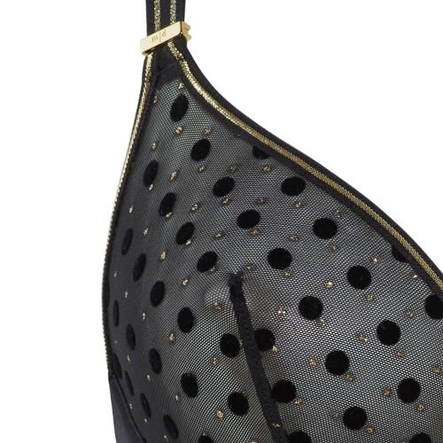 Marlies Dekkers Petit Point schwarz/gold nicht geformter bh Marlies Dekkers Petit Point schwarz/gold nicht geformter bh