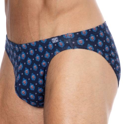 HOM Frioul navy-blau/print männer slip HOM Frioul navy-blau/print männer slip