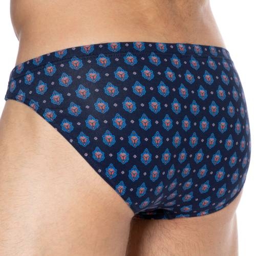 HOM Frioul navy-blau/print männer slip HOM Frioul navy-blau/print männer slip