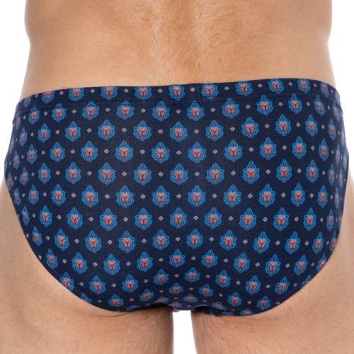 HOM Frioul navy-blau/print männer slip HOM Frioul navy-blau/print männer slip