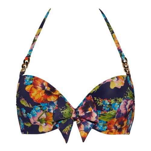 Marlies Dekkers Bademode Jardin des Fleurs navy-blau/print push up bikini bh Marlies Dekkers Bademode Jardin des Fleurs navy-blau/print push up bikini bh
