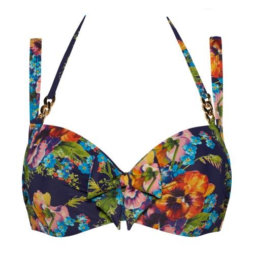 Marlies Dekkers Bademode Jardin des Fleurs navy-blau/print gemoldefer bikini bh Marlies Dekkers Bademode Jardin des Fleurs navy-blau/print gemoldefer bikini bh