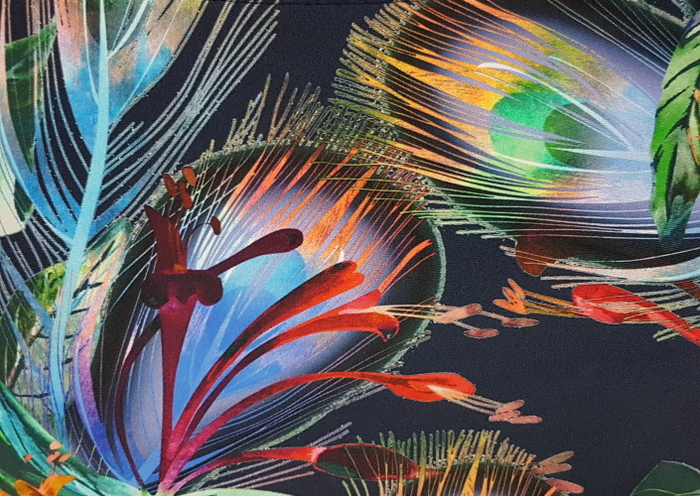 Bomain All Over Print navy-blau set Bomain All Over Print navy-blau set