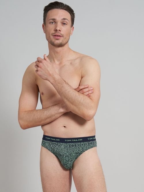 Tom Tailor Blue/Green All over  navy-blau/print männer slip Tom Tailor Blue/Green All over  navy-blau/print männer slip