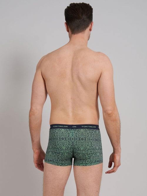 Tom Tailor Blue/Green All over  navy-blau/print boxershort Tom Tailor Blue/Green All over  navy-blau/print boxershort
