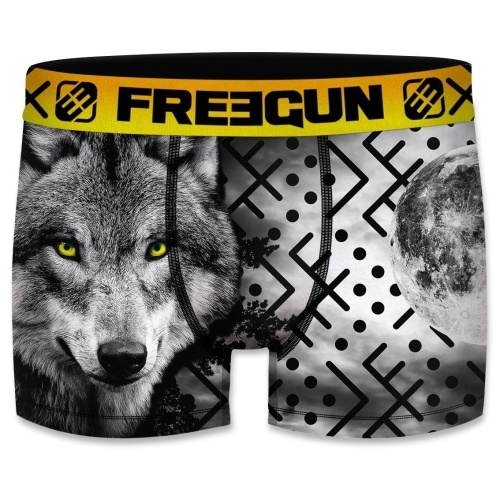 Freegun Wolf schwarz/print jungen boxershort