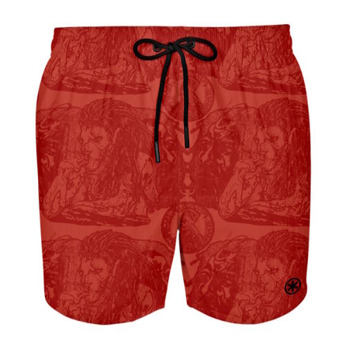 Muchachomalo Wasser Reagieren rot/print badehose Muchachomalo Wasser Reagieren rot/print badehose
