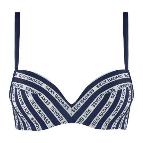 Marlies Dekkers Bademode Sexy Badass navy-blau/weiß push up bikini bh Marlies Dekkers Bademode Sexy Badass navy-blau/weiß push up bikini bh