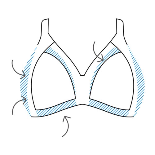 Naturana Minimizer lila ohne bügel bh Naturana Minimizer lila ohne bügel bh