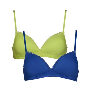 MY BASICS BY AFTER EDEN COMFY Blue/Lime bh 2Pack