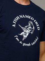 A Fish Named Fred 120001 navy-blau/weiß shirt