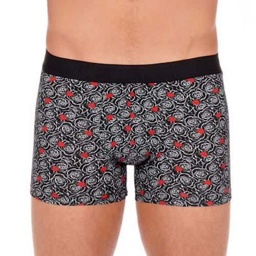 HOM Roses Love schwarz/print boxershort HOM Roses Love schwarz/print boxershort