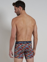 A Fish Named Fred Wintersport  navy-blau/print boxer short