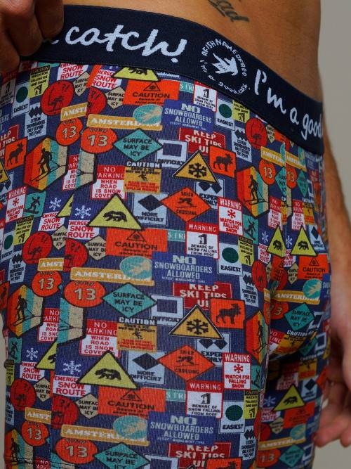 Ein Fisch namens Fred Wintersport  navy-blau/print boxershort Ein Fisch namens Fred Wintersport  navy-blau/print boxershort