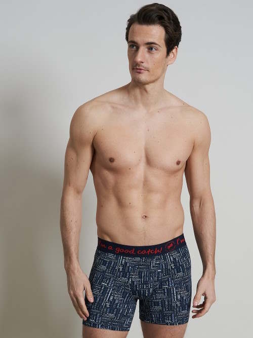 Ein Fisch namens Fred Wintersport  navy-blau/print boxershort Ein Fisch namens Fred Wintersport  navy-blau/print boxershort