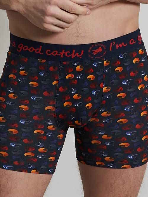 Ein Fisch namens Fred Wintersport  navy-blau/print boxershort Ein Fisch namens Fred Wintersport  navy-blau/print boxershort