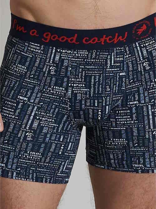Ein Fisch namens Fred Wintersport  navy-blau/print boxershort Ein Fisch namens Fred Wintersport  navy-blau/print boxershort