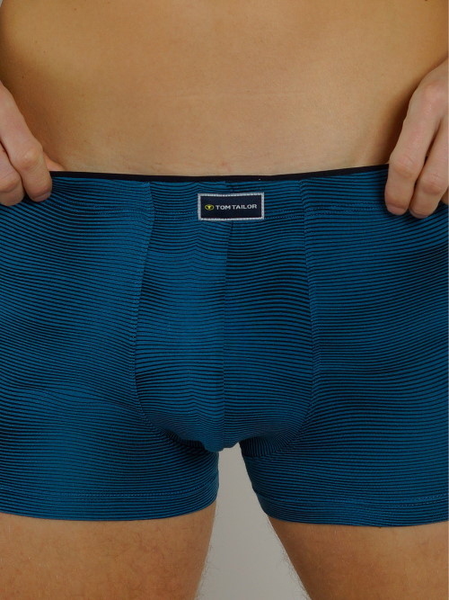 Tom Tailor Wave blau/schwarz sport boxershort Tom Tailor Wave blau/schwarz sport boxershort