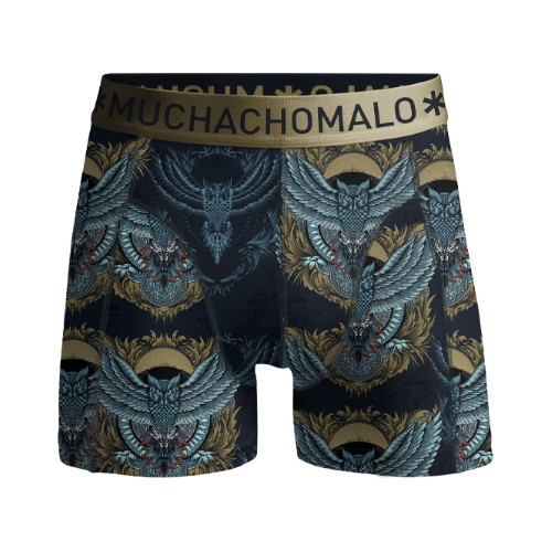 Muchachomalo NiteOwl blau/print jungen boxershort