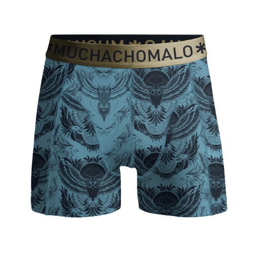 Muchachomalo NiteOwl blau/print jungen boxershort