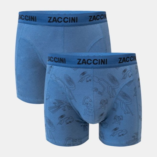 Zaccini Nazca blau/print boxer short