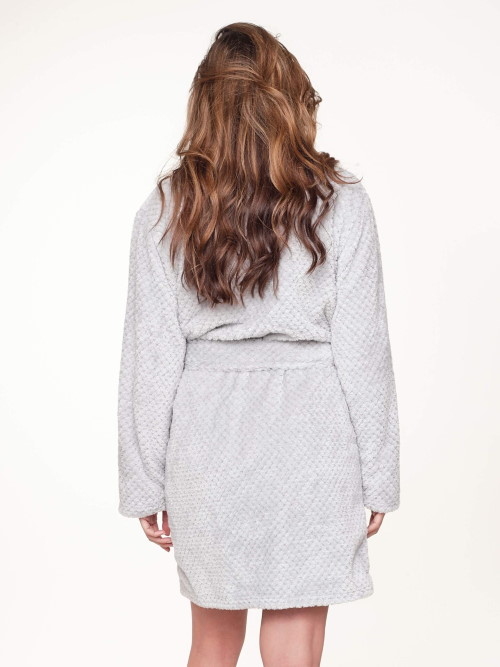 LingaDore Nacht Fluffy grau bademäntel LingaDore Nacht Fluffy grau bademäntel