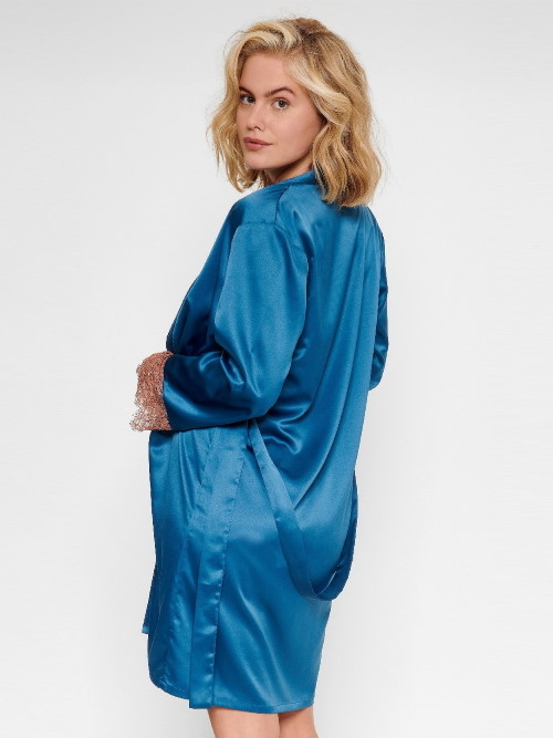LingaDore Nacht Cedar Wood petrol kimono LingaDore Nacht Cedar Wood petrol kimono