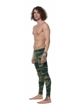 Starke Seele Camouflage grün/print thermo hose für männer