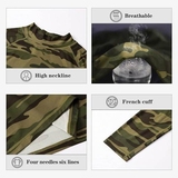 Starke Seele Camouflage grün/print herren thermo t-shirt