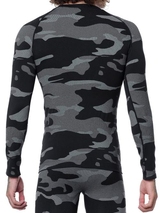 Starke Seele Camouflage grau/print herren thermo t-shirt