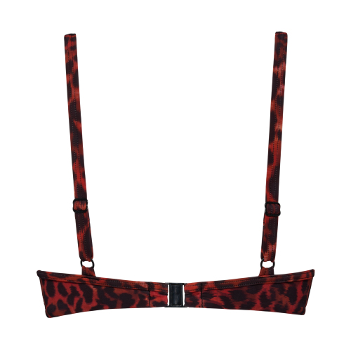 Marlies Dekkers Bademode Panthera schwarz/rot push up bikini bh Marlies Dekkers Bademode Panthera schwarz/rot push up bikini bh