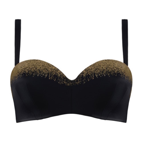 Marlies Dekkers Bademode Isthar schwarz/gold gemoldefer bikini bh Marlies Dekkers Bademode Isthar schwarz/gold gemoldefer bikini bh