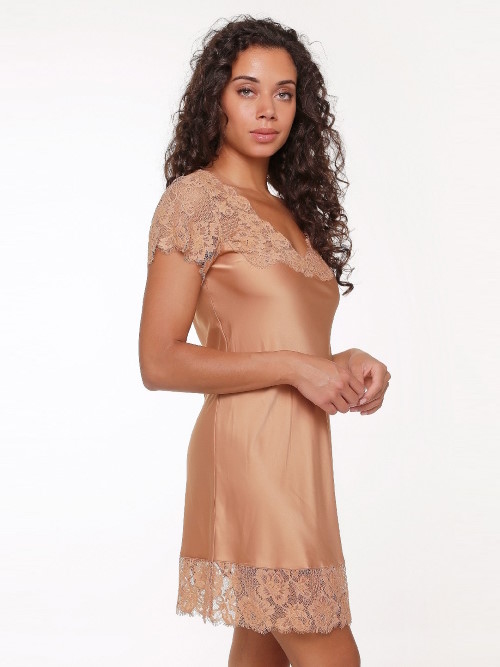 LingaDore Nacht Daily Satin camel nachtkleid LingaDore Nacht Daily Satin camel nachtkleid