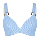 LingaDore Strand Blue Stripes blau/weiß gemoldefer bikini bh