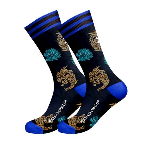 Muchachomalo Lickit blau/print socks