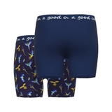 A Fish Named Fred Parrot navy-blau/print boxer short