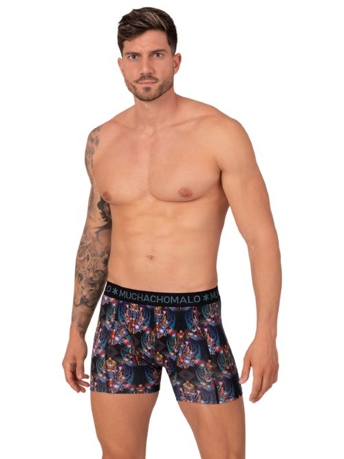 Muchachomalo Myth Indonesia schwarz/print boxershort Muchachomalo Myth Indonesia schwarz/print boxershort