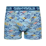 Gianvaglia Fish blau/print boxer short