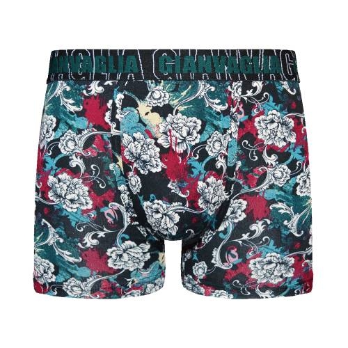 Gianvaglia Jungle Flower grün/print boxer short