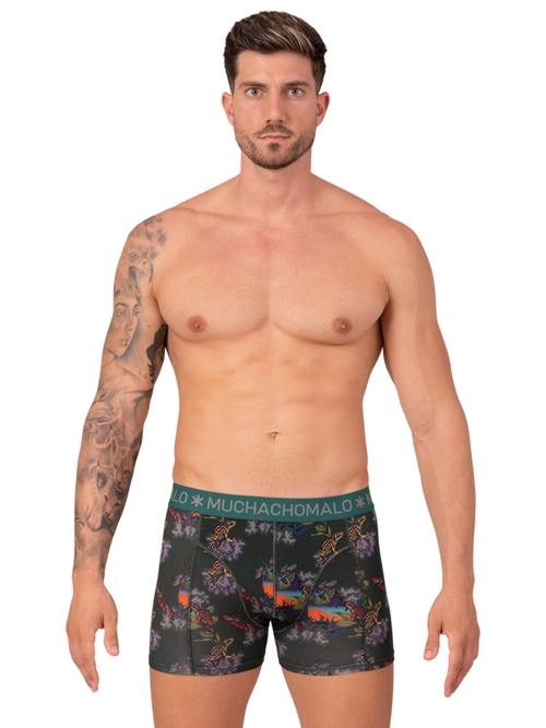 Muchachomalo Frogger grün/print modal boxershort Muchachomalo Frogger grün/print modal boxershort