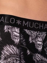 Muchachomalo Bison schwarz/print modal boxershort